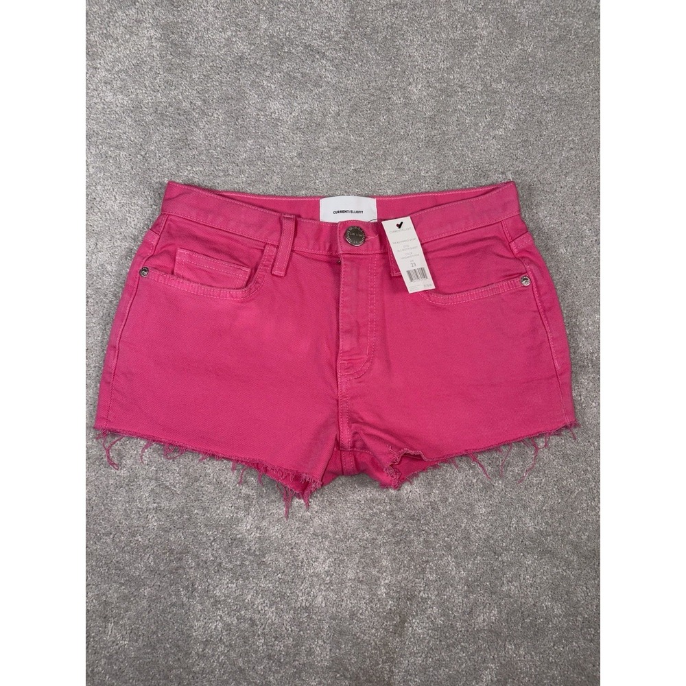 current elliot boyfriend short‎ fandango pink nwt size 23 cut off shorts